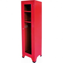 GABINETE EXTINFLAM METALICO P1 EQUIPO DE BOMBERO ROJO 40X45X180CM NO INCLUYE MICA