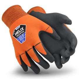 Guante Hexarmor Helix 1092 de Nylon Naranja CRecubrimiento de Espuma de Nitrilo Negro TXs
